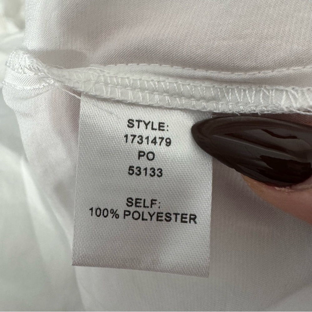 Current Air Split-Neck Short-Sleeve Blouse, Size L - image 6